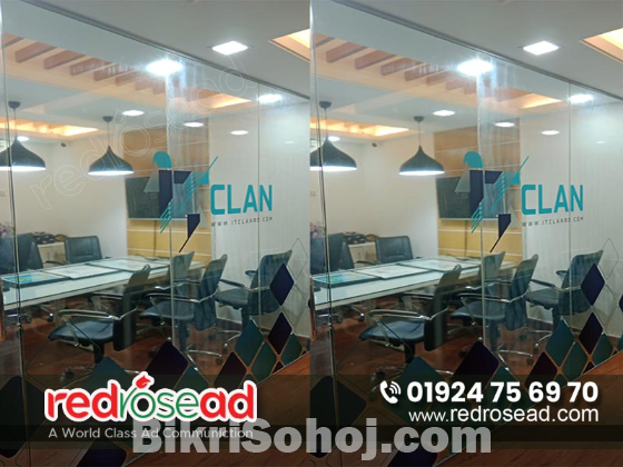 Gulshan-1 3D Glass Sticker Design in Bangladesh